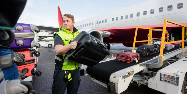 Airline baggage handler