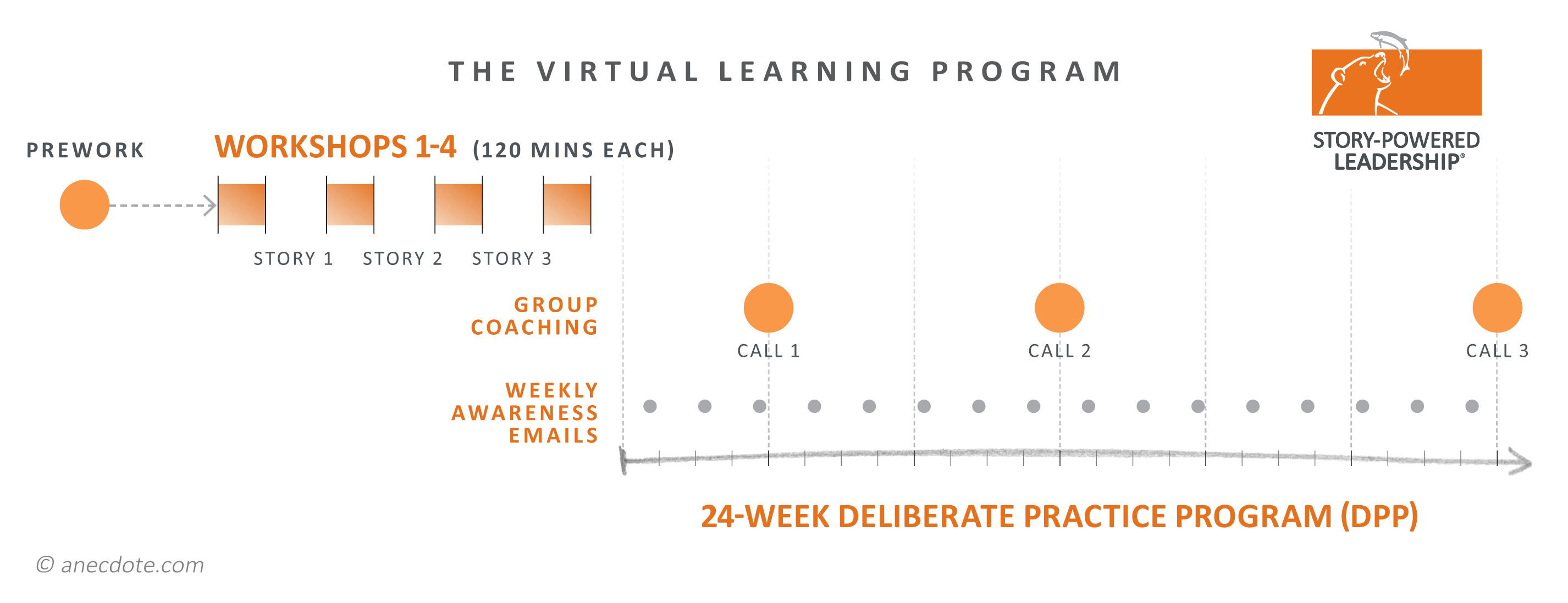 The virtual learning program Story-Powered Leadership