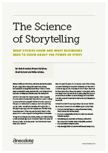 Anecdote article image: The Science of Storytelling